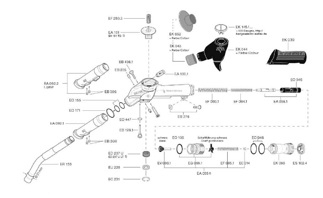 ELAFLEX ZVA Slimline Parts