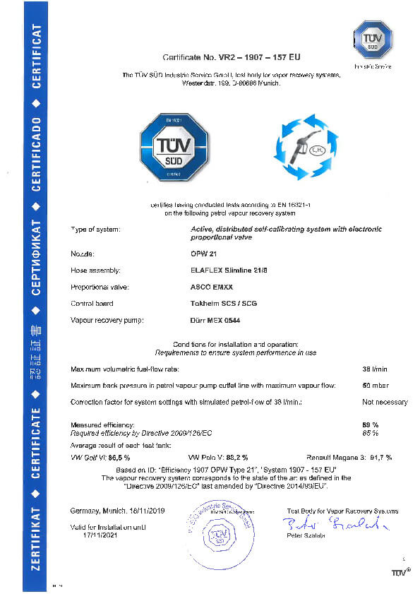 TUV Certificate