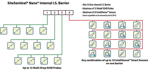 SiteSentinel® Nano® Internal I.S. Barrier Diagram